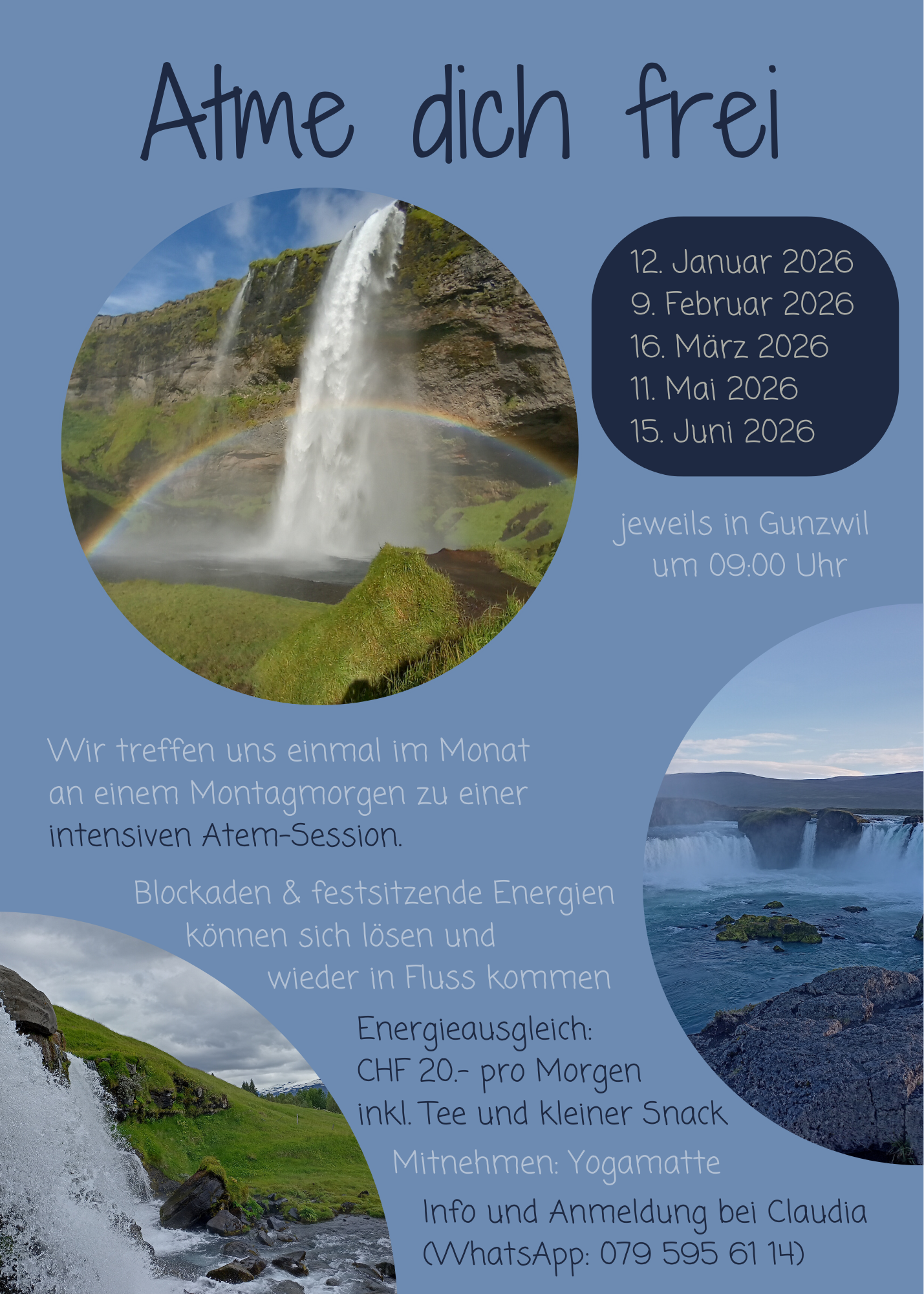 Flyer Atme dich frei